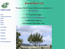 Tablet Screenshot of forestfloor.co.nz